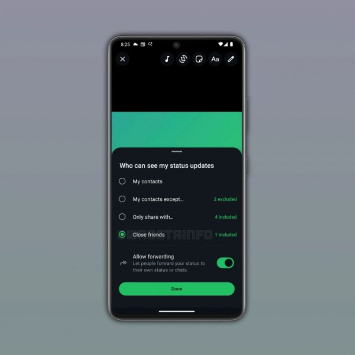 واتساپ در حال توسعه ویژگی جدید فهرست‌های سفارشی برای به‌روزرسانی نمایش وضعیت‌ها 