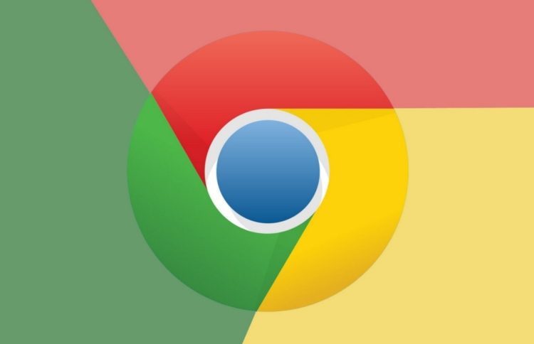 لوگوی مرورگر Google Chrome با رنگ‌های قرمز، سبز، زرد و آبی روی پس‌زمینه ساده