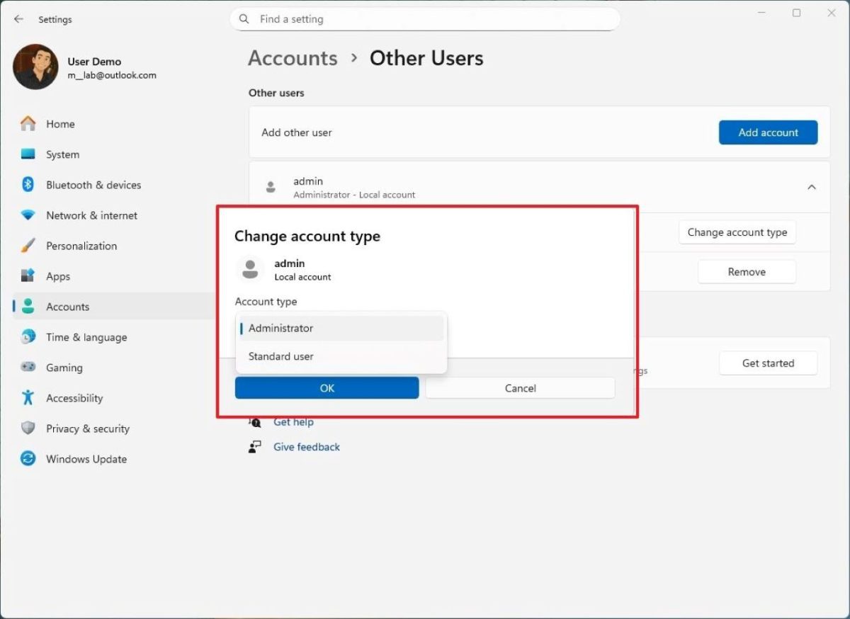 به‌روزرسانی رابط کاربری تنظیمات
