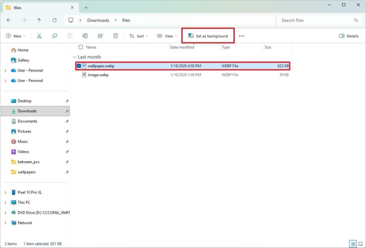 پشتیبانی جدید از تصاویر پس‌زمینه