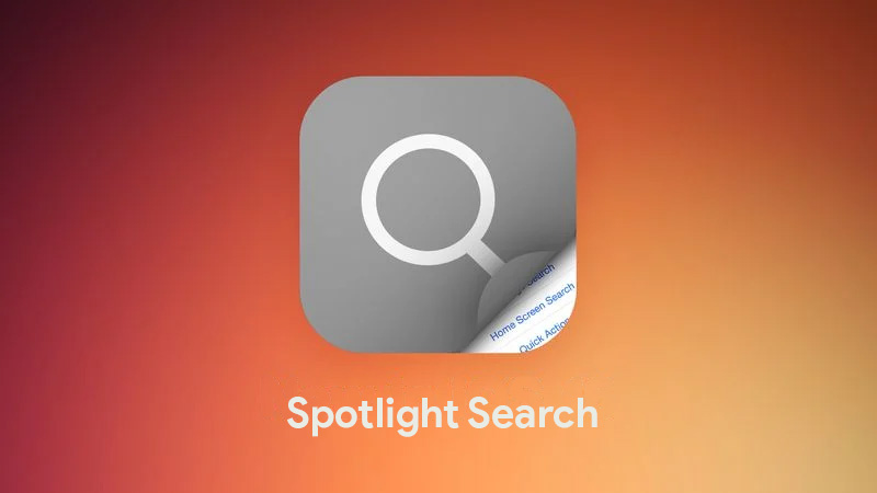 جستجوی Spotlight در آی اوس 16