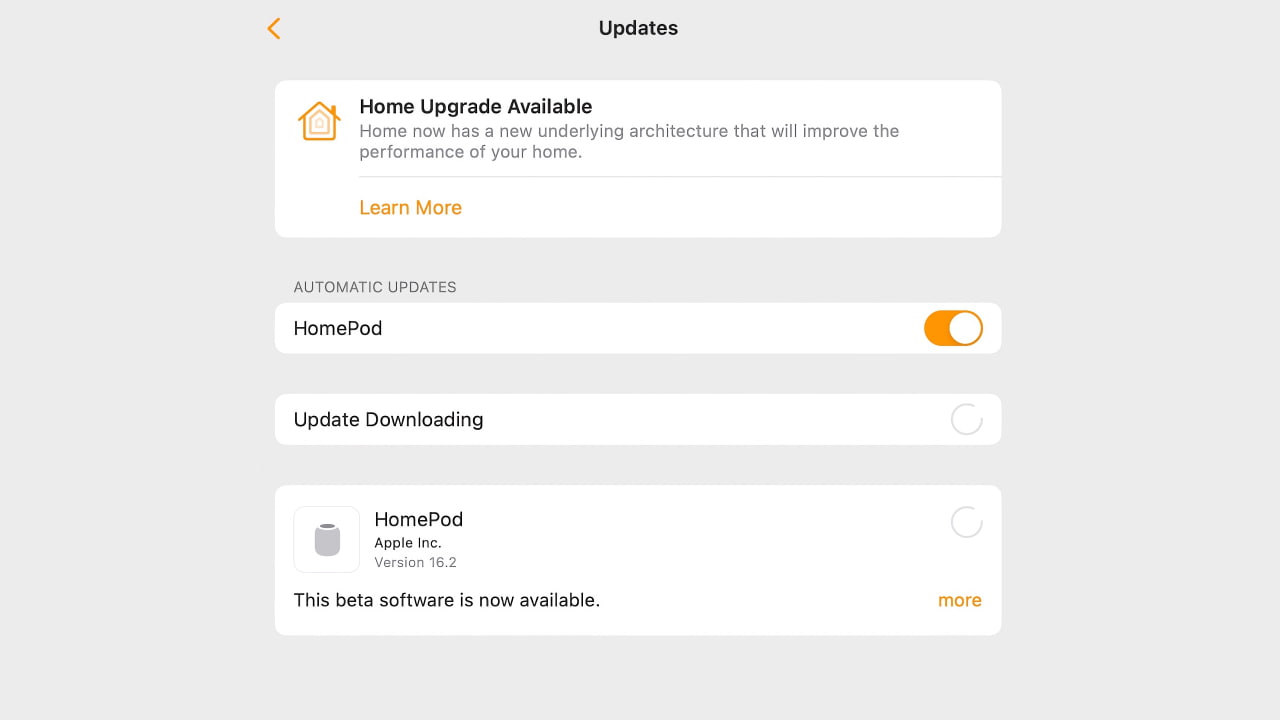 برنامه Home در iOS 16.2 تکناک