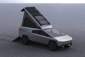 شرکت Space Campers یک خودروی مسافرتی گوه ای شکل مخصوص برای تسلا طراحی کرده و قصد دارد آن را پس از عرضه تجاری سایبرتراک در سال 2023 رونمایی کند.