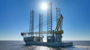 طبق بیانیه مطبوعاتی شرکت بلژیکی یان دی نول ،کشتی نصب توربین بادی عظیم ولتر (WTIV) در راه است تا به ساخت بزرگترین مزرعه بادی جهان،کمک کند.