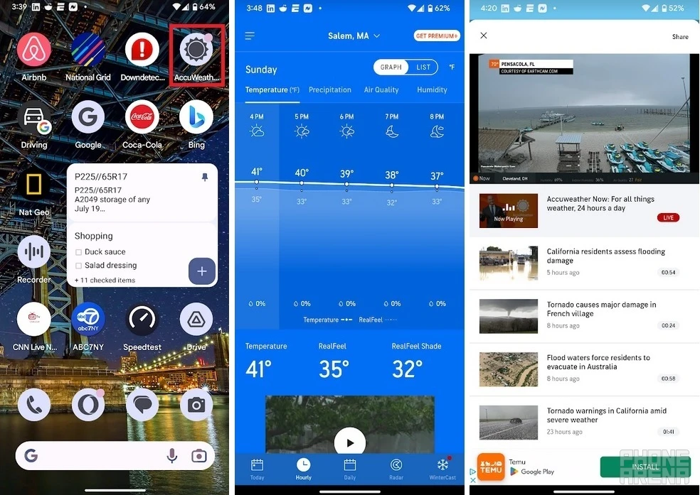 برنامه های هواشناسی محبوب با افزودن قابلیت های کارآمدی به دستگاه های  iOS و اندروید، امکانات جدیدی را برای کاربران فراهم کرده است.