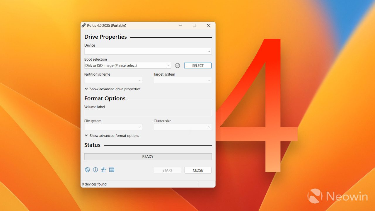برنامه Rufus 4 برای ایجاد درایوهای USB قابل بوت و دور زدن الزامات سخت افزاری و مزاحمت های نرم افزاری ویندوز 11 مورد استفاده قرار می&zwnj;گیرد.