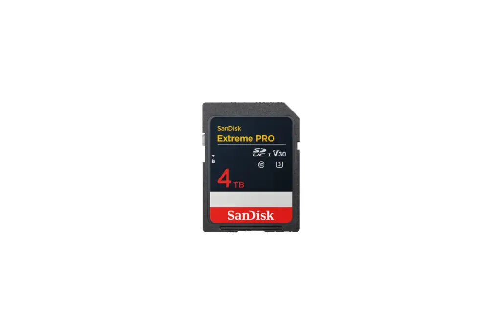 کارت حافظه SD چهارترابایتی SanDisk Extreme Pro معرفی شد