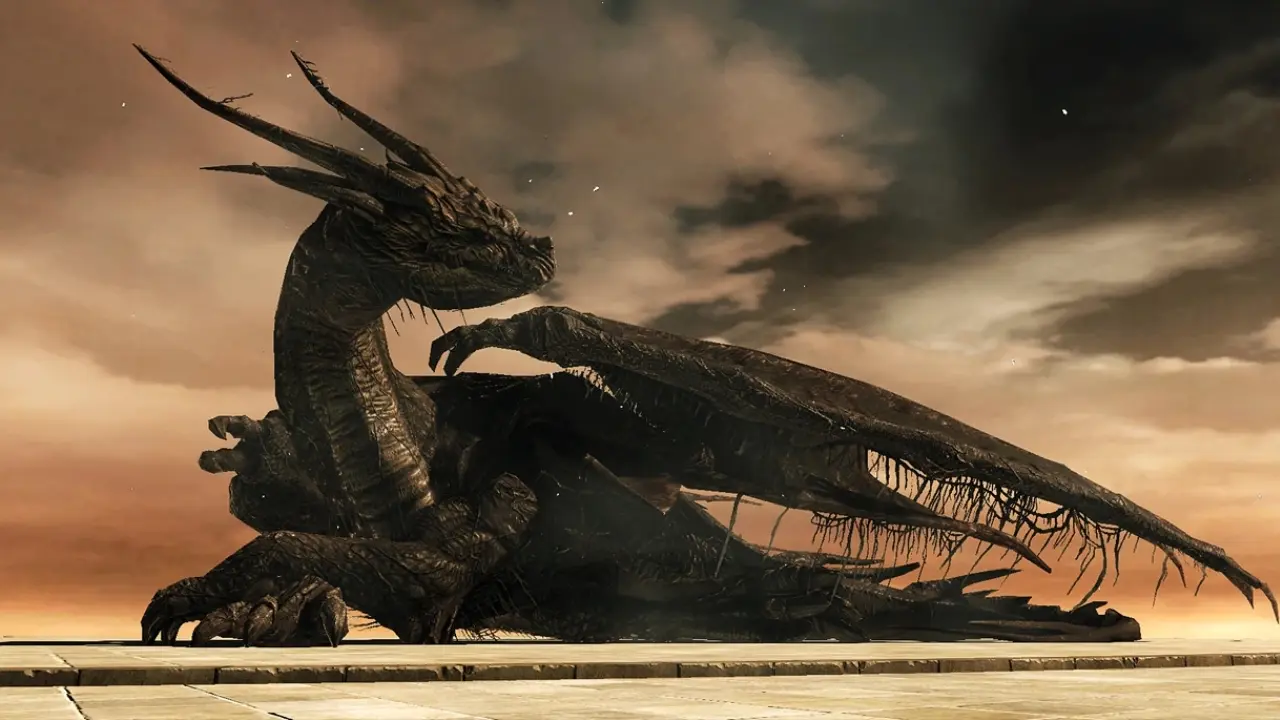 Ancient Dragon از بازی Dark Souls 2