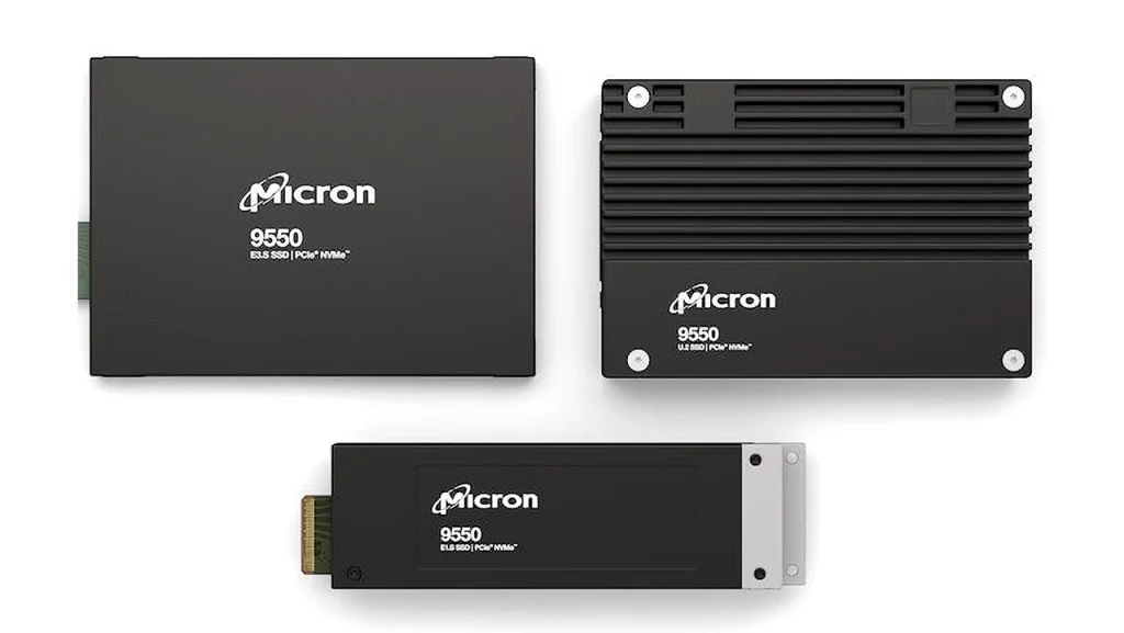 رونمایی حافظه‌های SSD سری Micron 9550 با رابط PCIe 5.0 x4