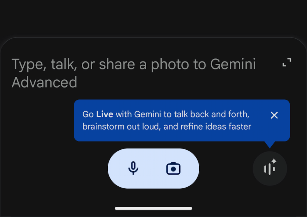 گوگل دستیار صوتی Gemini Live