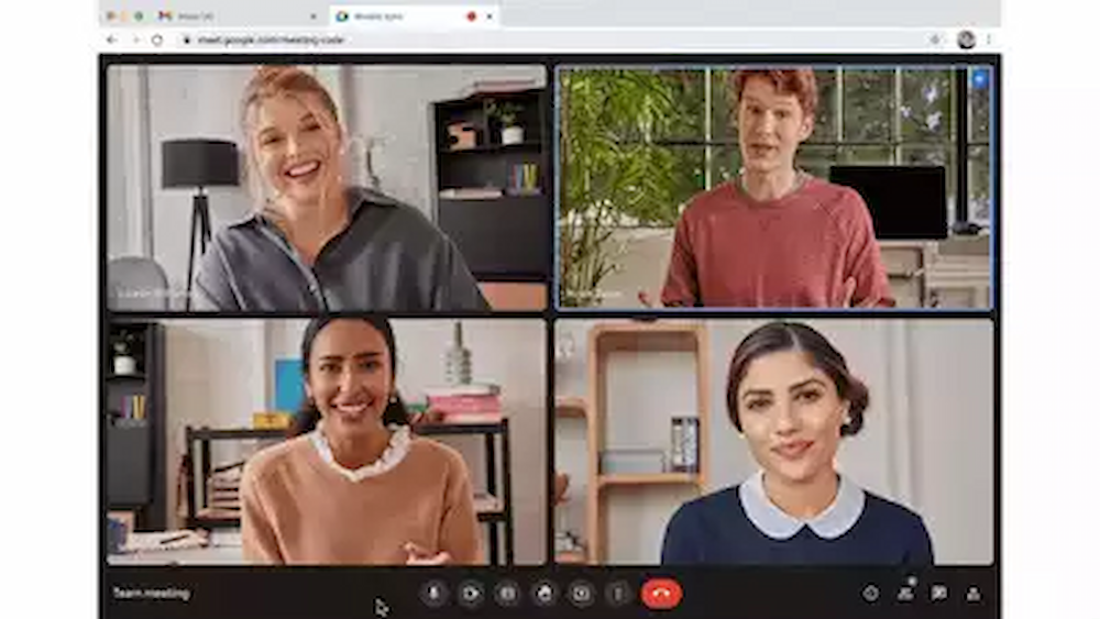 گوگل اعلام کرده است Google Meet اکنون به طور خودکار هنگام تغییر تب در مرورگر کروم به حالت تصویر در تصویر می‌رود