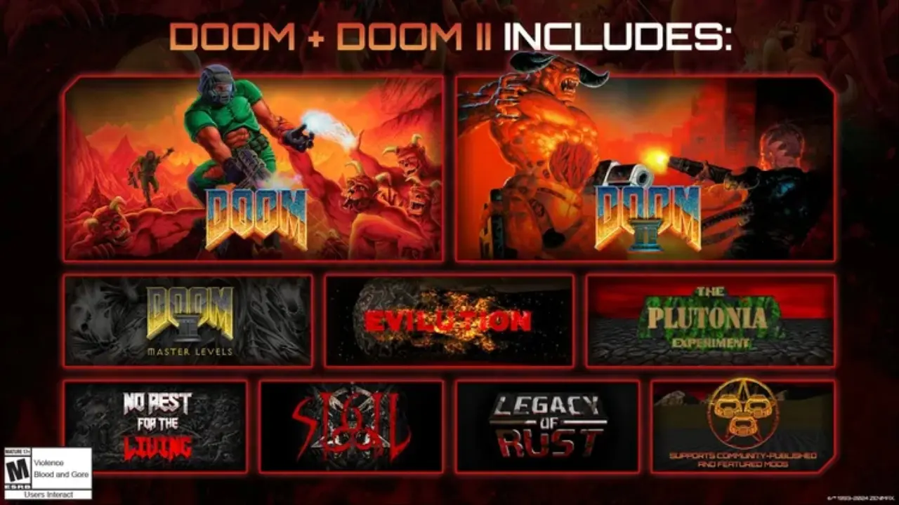 بتسدا نسخه‌ بازنشر شده‌ از دو بازی کلاسیک Doom و Doom II ارائه کرد 