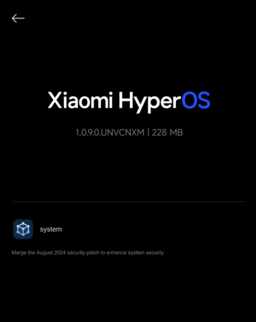 وصله امنیتی ماه آگوست را برای سیستم عامل HyperOS