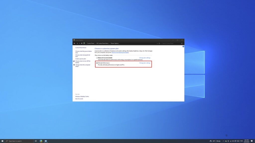 فعال‌سازی ویژگی Ultimate Performance در ویندوز