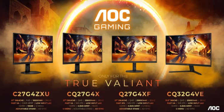 AOC از مانیتورهای گیمینگ جدید سری GAMING G4 رونمایی کرد