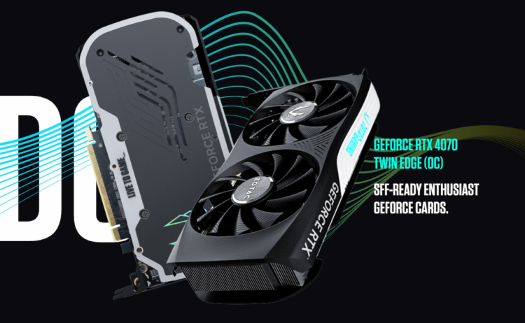 زوتک از کارت‌های گرافیک GeForce RTX 4070 GDDR6 رونمایی کرد