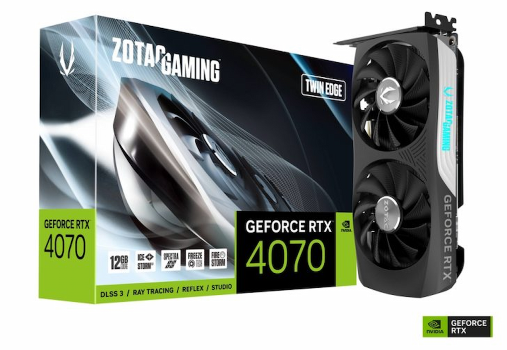 ZOTAC GeForce RTX 4070 12GB GDDR6X Twin Edge