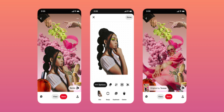 پینترست با معرفی ویژگی ریمیکس امکان ساختن کلاژهای جدید را آسان‌تر کرد
