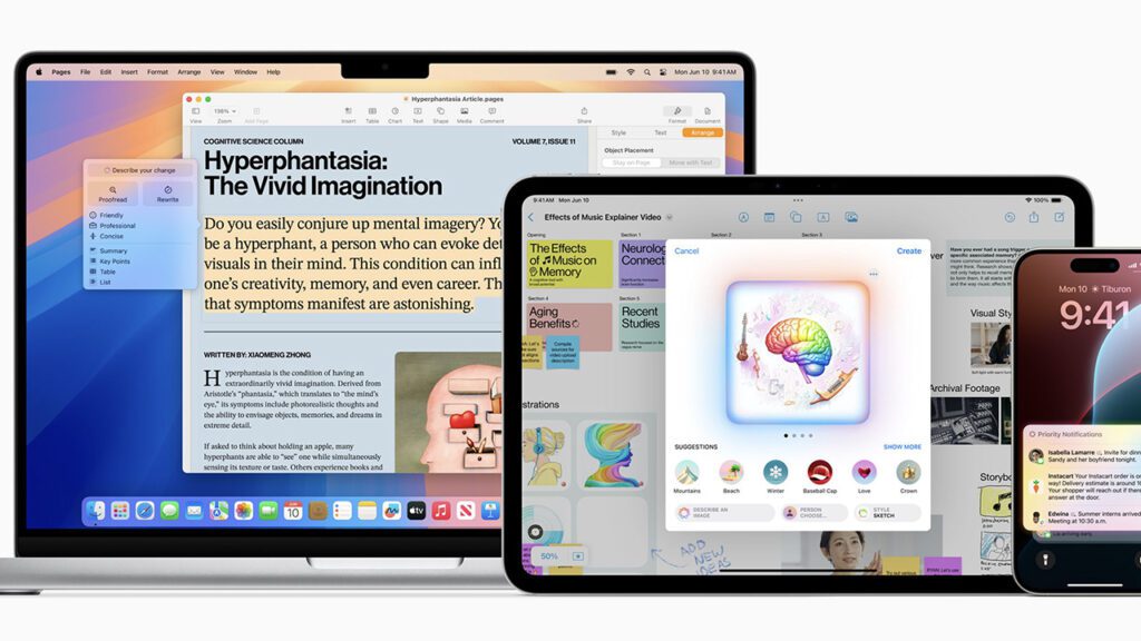 عرضه آزمایشی Apple Intelligence با بروزرسانی های جدید اپل