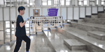 حمل بار با چرخ‌دستی پرنده مجهز به پهپاد چند موتوره