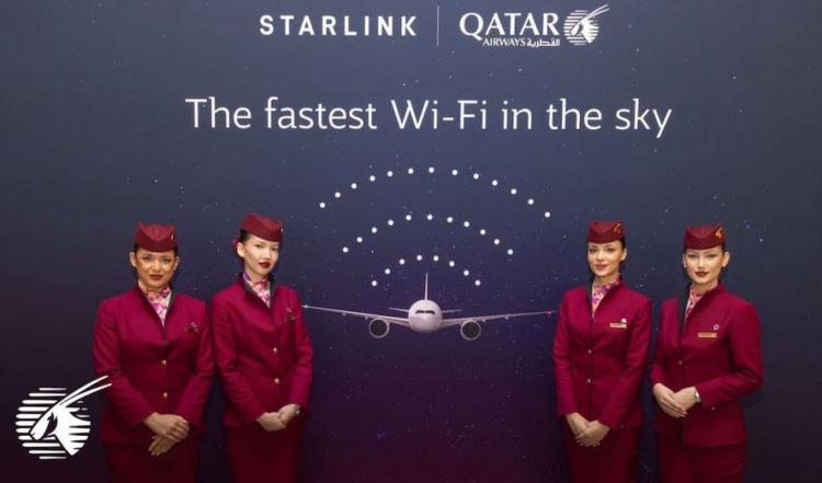 هواپیمایی قطر اولین پرواز جهان با Boeing 777 مجهز به Starlink را راه‌اندازی کرد