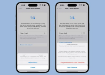 iOS 18.1 با قابلیت جدید تغییر آدرس ایمیل اصلی Apple Account عرضه شد