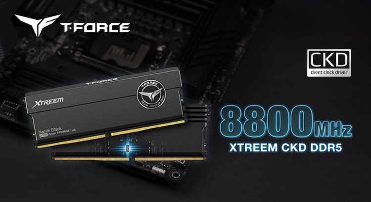 تیم‌گروپ از رم T-Force XTREEM CKD DDR5 با سرعت خیره‌کننده رونمایی کرد