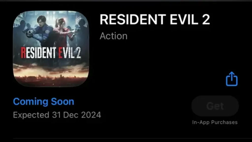 بازی Resident Evil 2 Remake قرار است در تاریخ ۳۱ دسامبر برای دستگاه‌های iPhone و Mac منتشر شود.