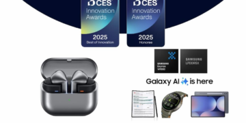 سامسونگ، برنده جوایز نوآوری CES 2025 برای هوش مصنوعی