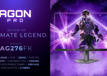 مانیتور گیمینگ AOC مدل AGON PRO AG276FK با نرخ تازهسازی ۵۲۰ هرتز معرفی شد