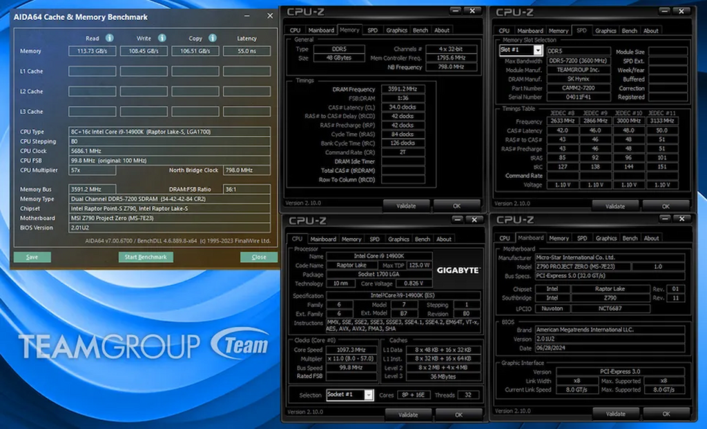 حافظه CAMM2 تیم‌گروه با سرعت DDR5-7200 CL32