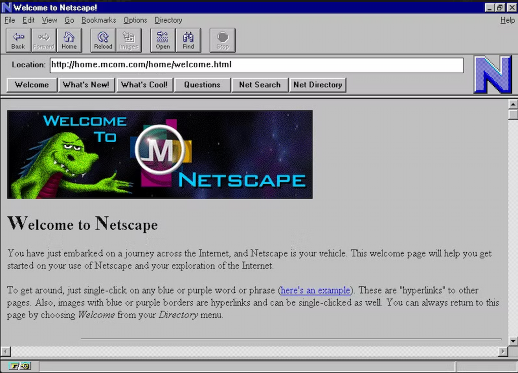 آغاز افول Netscape و رشد Internet Explorer