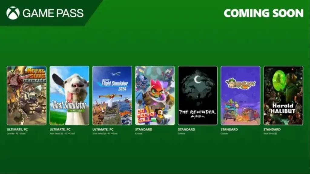 مایکروسافت لیست بازی‌های Xbox Game Pass برای نیمه اول ماه نوامبر را اعلام کرد که شامل بازی‌های مطرحی مانند Metal Slug Tactics، Goat Simulator Remastered و Microsoft Flight Simulator 2024 می‌شود.