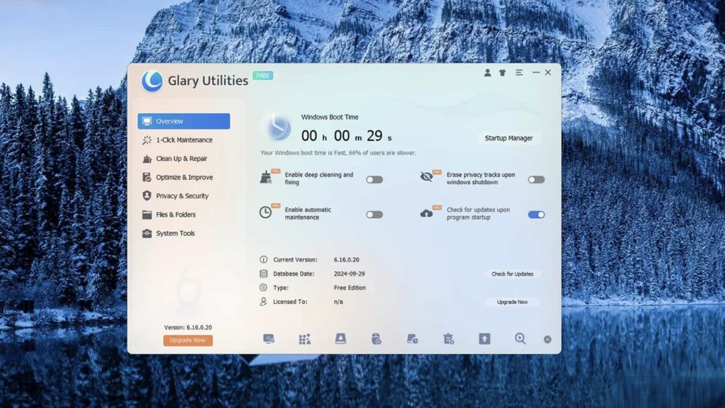 Glary Utilities نرم‌افزار رایگان برتر برای بهینه‌سازی عملکرد ویندوز 