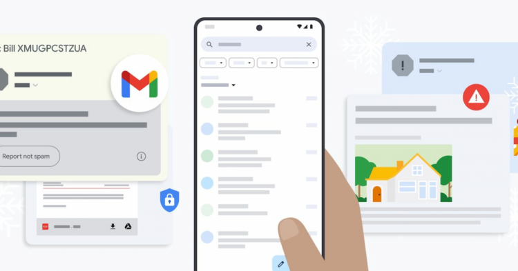 کاهش ۳۵ درصدی کلاهبرداری‌ها در جیمیل با کمک هوش مصنوعی در فصل تعطیلات