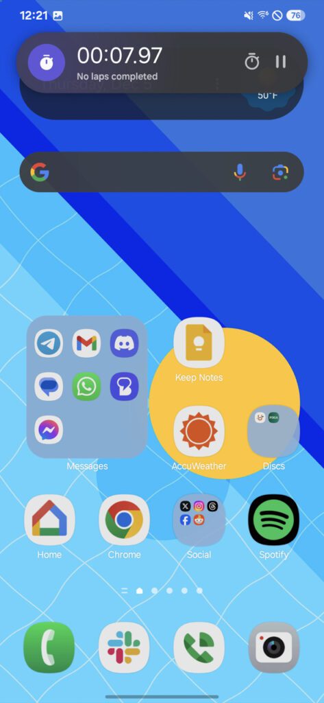 "Now Bar" و "Live Notifications"