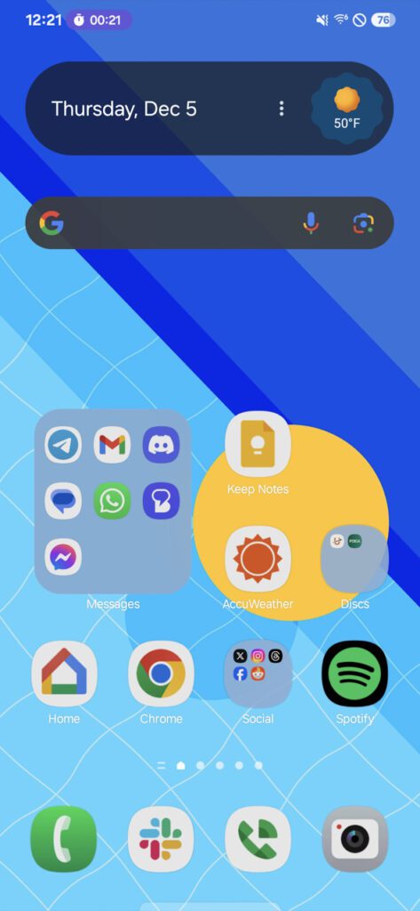 "Now Bar" و "Live Notifications"