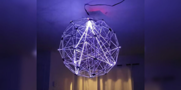 نمایش جالب ترافیک شبکه با Raspberry Pi: هنری دیجیتال در زمان واقعی