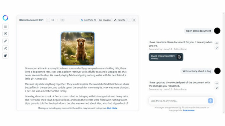 متا از ابزار جدید ویرایشگر اسناد مجهز به هوش مصنوعی رونمایی کرد