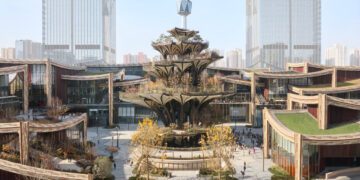 ساخت یک پارک عمودی شبیه به درخت در چین