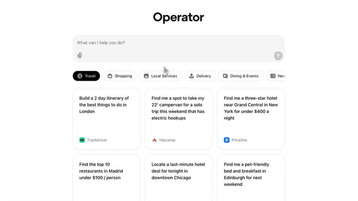 انتشار جهانی Operator؛ عامل هوش مصنوعی OpenAI برای ChatGPT Pro