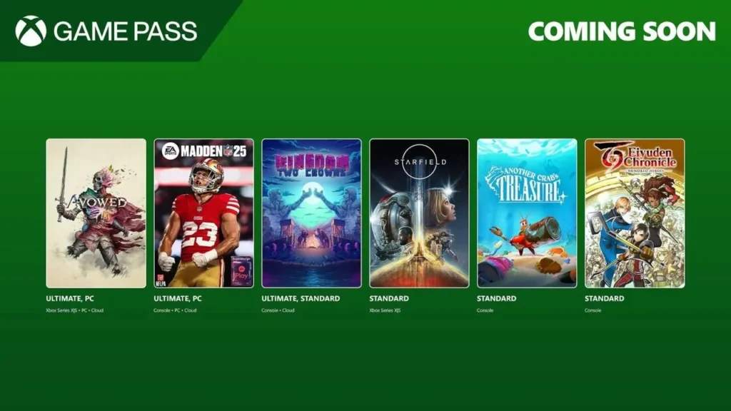 بازی‌هایی که در فوریه ۲۰۲۵ به سرویس Xbox Game Pass اضافه می شوند