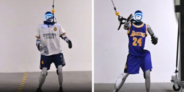 ربات‌های انسان‌نما حرکات افسانه‌های ورزشی را تقلید می‌کنند