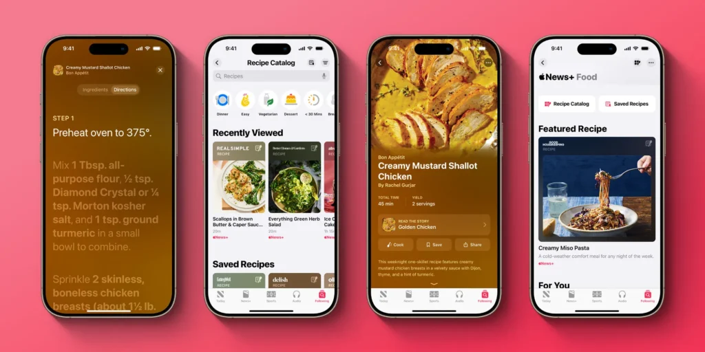 بخش جدید Apple News+ Food