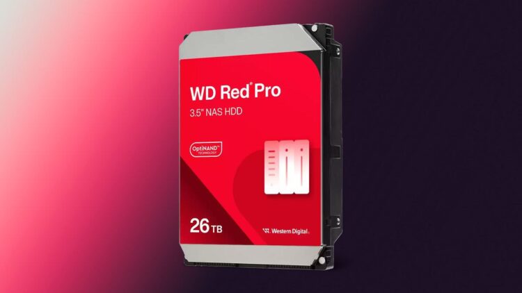 وسترن دیجیتال با WD Red Pro 26TB، ظرفیت NAS را به سطح جدیدی می‌رساند
