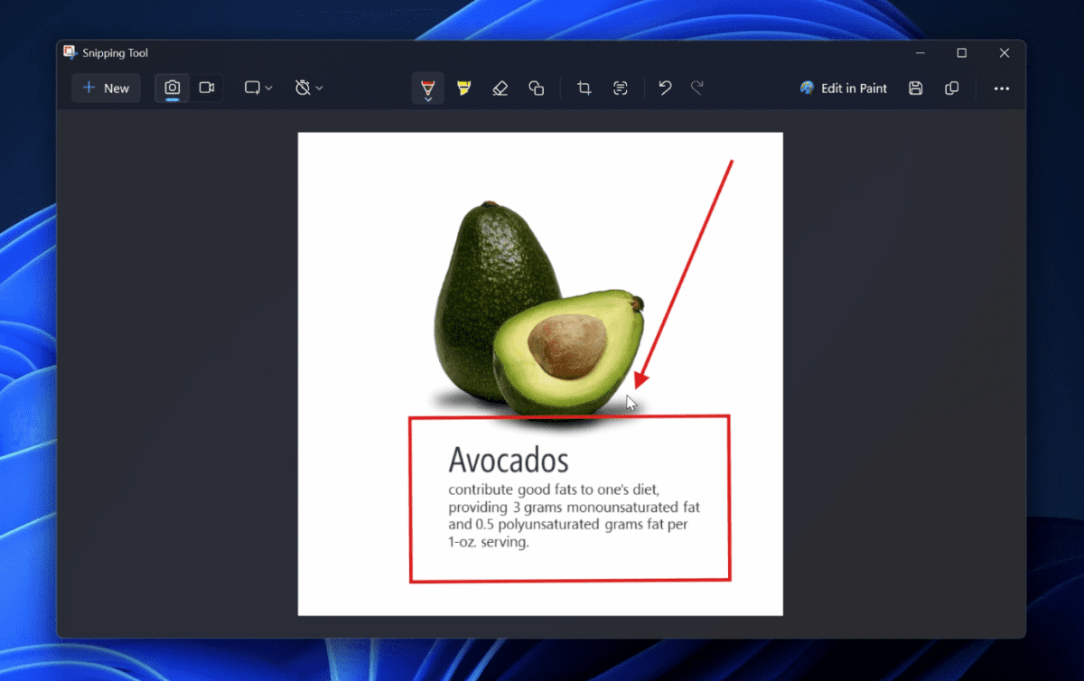 ویژگیهای جدید Snipping Tool