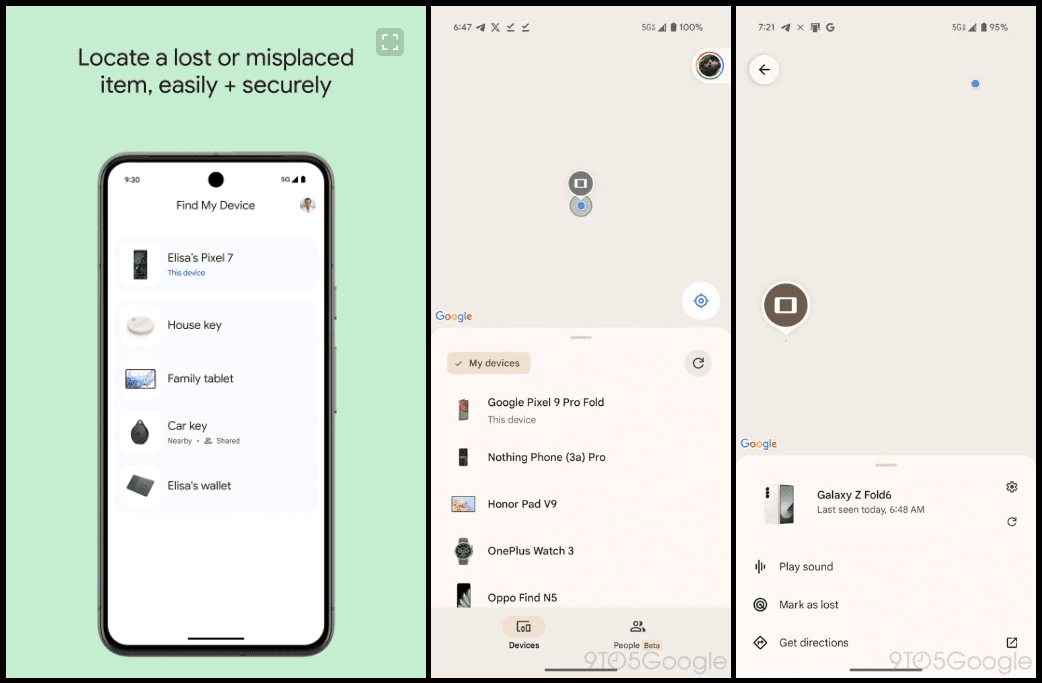 بهروزرسانی گستردهای برای Find My Device ارائه کرده که امکان اشتراکگذاری موقعیت مکانی با افراد را فراهم میکند
