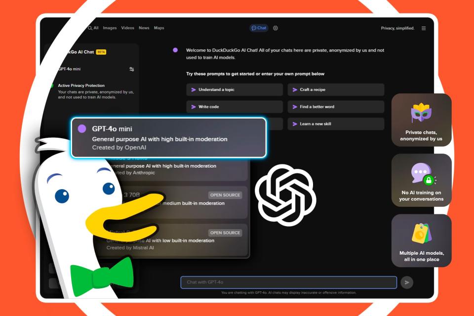 تقویت موتور جستجوی خصوصی DuckDuckGo با هوش مصنوعی مولد