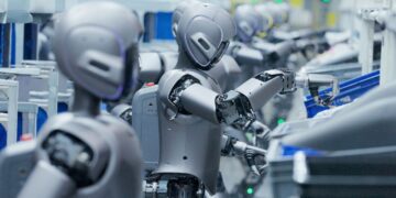 تحول در همکاری ربات‌های انسان‌نمای Walker S1 با سیستم هوش گروهی