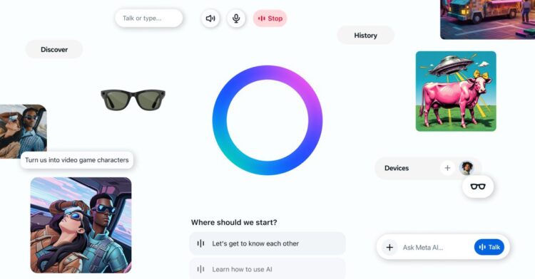 رونمایی از اپلیکیشن مستقل Meta AI با محوریت تعامل اجتماعی و حالت صوتی پیشرفته